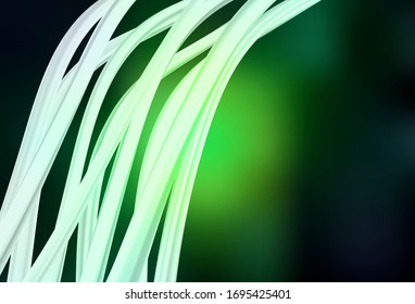 Dark Green vector abstract blurred background. Glitter abstract illustration with gradient design. Blurred design for your web site.