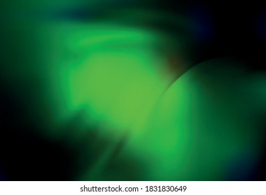 Dark Green vector abstract blurred background. Creative illustration in halftone style with gradient. New style design for your brand book.