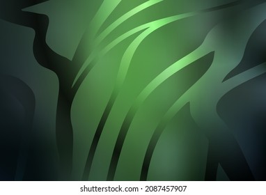 Dark Green vector abstract blurred background. Glitter abstract illustration with gradient design. Background for designs.