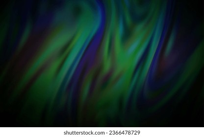 Disposición borrosa abstracta del vector verde oscuro. Ilustración creativa en estilo de semitono con gradiente. Nuevo diseño para su negocio.