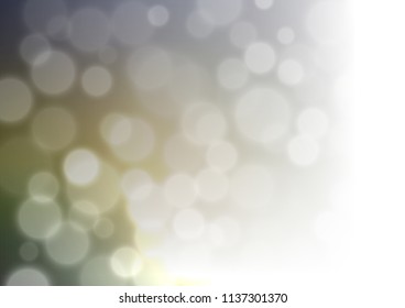 Dark Green vector abstract bokeh pattern. A vague abstract illustration with gradient. Brand new design for your business.