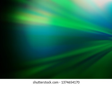Dark Green vector abstract bokeh pattern. An elegant bright illustration with gradient. The template for backgrounds of cell phones.