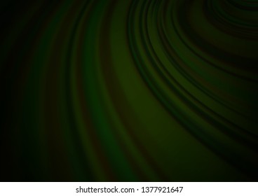 Dark Green vector abstract bokeh pattern. Creative illustration in halftone style with gradient. The blurred design can be used for your web site.