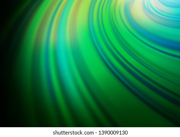 Dark Green vector abstract bokeh pattern. Modern geometrical abstract illustration with gradient. The best blurred design for your business.