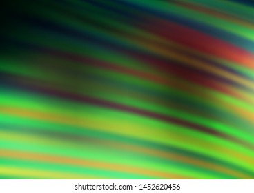 Dark Green vector abstract bokeh pattern. Colorful illustration in blurry style with gradient. The background for your creative designs.