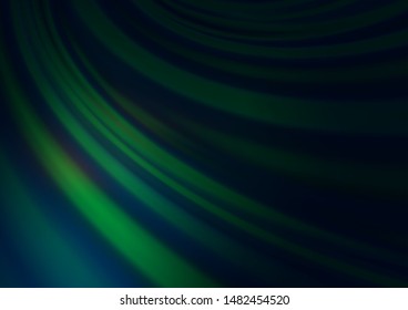 Dark Green vector abstract bokeh pattern. Colorful illustration in blurry style with gradient. The template can be used for your brand book.