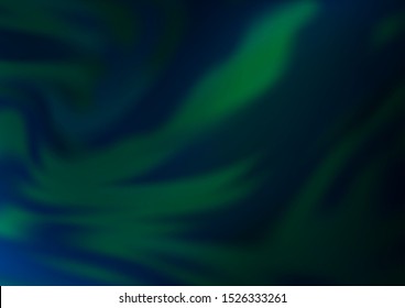 Dark Green vector abstract bokeh pattern. A completely new color illustration in a bokeh style. The best blurred design for your business.