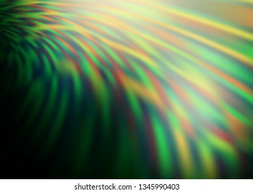 Dark Green vector abstract bright template. Glitter abstract illustration with an elegant design. The template can be used for your brand book.