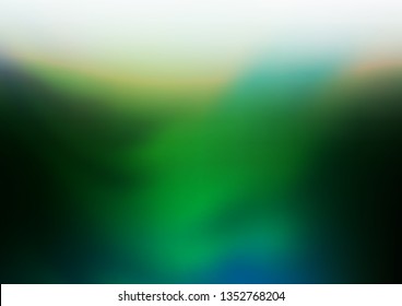 Dark Green vector abstract bright background. A vague abstract illustration with gradient. Brand new design for your business.