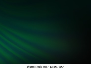 Dark Green vector abstract bright background. A completely new color illustration in a bokeh style. The template can be used for your brand book.