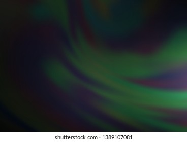 Dark Green vector abstract bright background. A completely new color illustration in a bokeh style. The blurred design can be used for your web site.