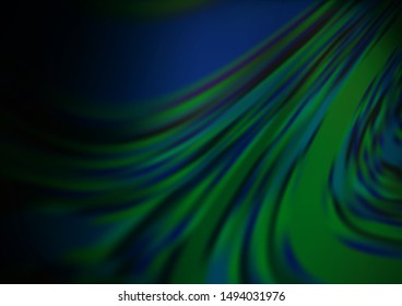 Dark Green vector abstract bright template. A vague abstract illustration with gradient. A new texture for your design.