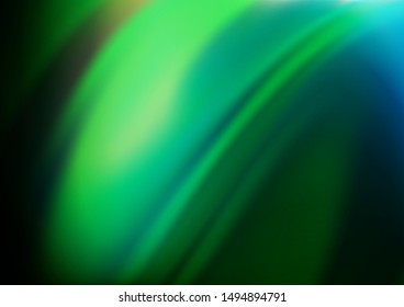 Dark Green vector abstract bright template. Creative illustration in halftone style with gradient. The background for your creative designs.