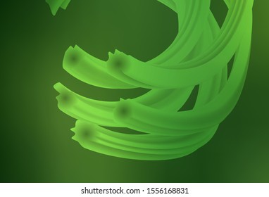 Dark Green vector abstract bright pattern. Glitter abstract illustration with gradient design. New style design for your brand book.