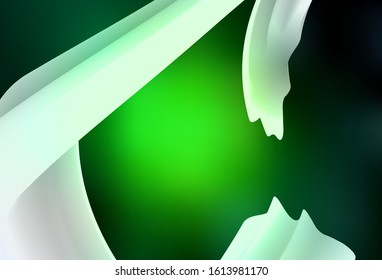 Dark Green vector abstract bright texture. Shining colorful illustration in smart style. New style for your business design.