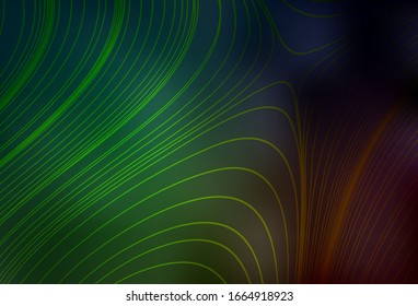 Dark Green vector abstract bright texture. Glitter abstract illustration with gradient design. New style design for your brand book.