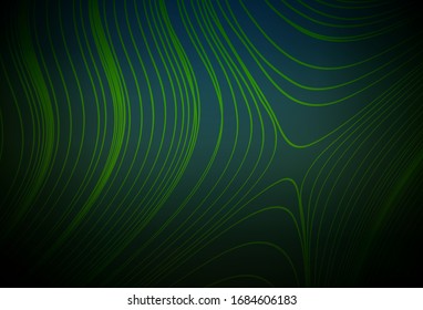 Dark Green vector abstract bright texture. Creative illustration in halftone style with gradient. Background for designs.