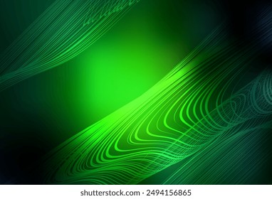 Dark Green vector abstract bright template. Colorful illustration in abstract style with gradient. New way of your design.