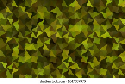 Dark Green vector abstract cambered template. A vague circumflex abstract illustration with gradient. The completely new template can be used for your brand book.