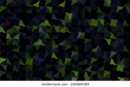 Dark Green vector abstract cambered template. Creative illustration in halftone arched style with gradient. The completely new template can be used for your brand book.