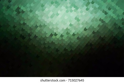 Dark Green vector abstract cambered template. An elegant bright illustration with gradient. The best curved design for your business.