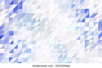 Dark Green vector abstract colorful background, which consist of triangles. Pattern with colored triangles on white background.