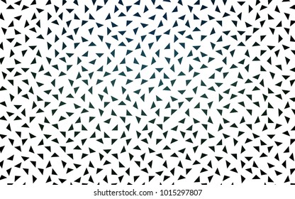 Dark Green vector abstract colorful background, which consist of triangles. Pattern with colored triangles on white background.