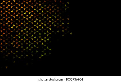 Dark Green vector abstract colorful background, which consist of triangles. Pattern with colored triangles on white background.