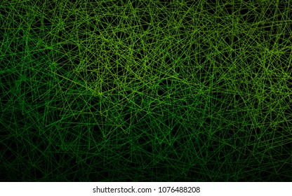 Dark Green vector abstract colorful background, which consist of triangles. Pattern with colored triangles on white background.