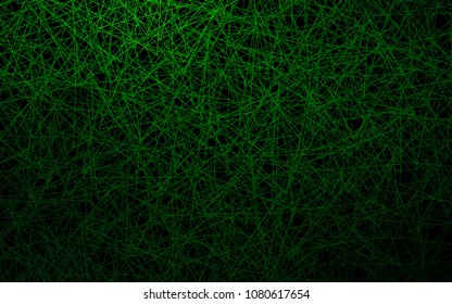Dark Green vector abstract colorful background, which consist of triangles. Pattern with colored triangles on white background.