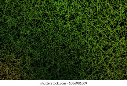 Dark Green vector abstract colorful background, which consist of triangles. Pattern with colored triangles on white background.