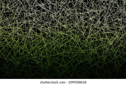Dark Green vector abstract colorful background, which consist of triangles. Pattern with colored triangles on white background.