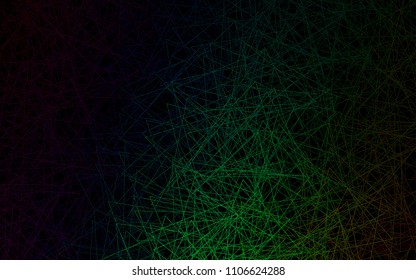 Dark Green vector abstract colorful background, which consist of triangles. Pattern with colored triangles on white background.