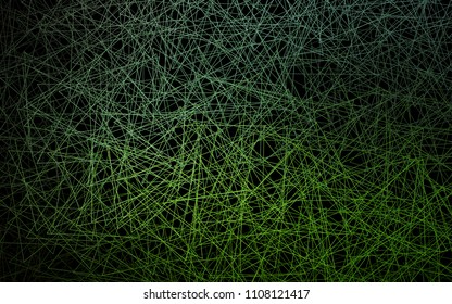Dark Green vector abstract colorful background, which consist of triangles. Pattern with colored triangles on white background.
