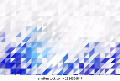Dark Green vector abstract colorful background, which consist of triangles. Pattern with colored triangles on white background.