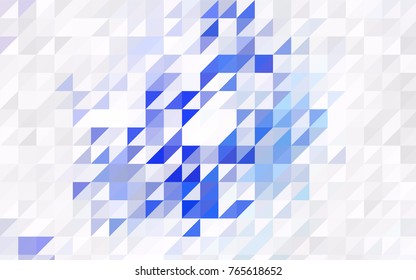 Dark Green vector abstract colorful background, which consist of triangles. Pattern with colored triangles on white background.