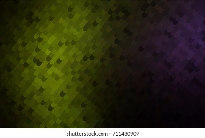 Dark Green vector abstract curved pattern. Shining illustration, which consist of curved lines. The polygonal design can be used for your web site.