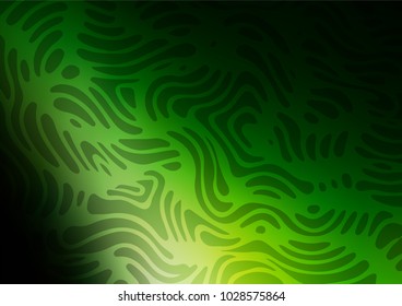 Dark Green vector abstract doodle pattern. Glitter abstract illustration with doodles and Zen tangles. The doodle design can be used for your web site.