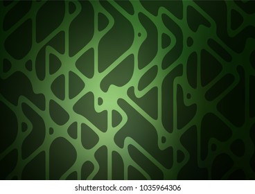 Dark Green vector abstract doodle template. A completely new color illustration in doodle style. The template can be used as a background for cell phones.