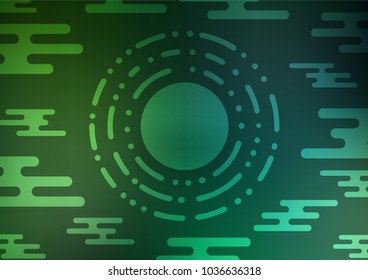 Dark Green vector abstract doodle background. Creative illustration in blurred style with doodles and Zen tangles. The pattern can be used for heads of websites and designs.