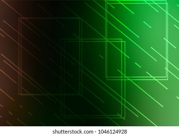 Dark Green vector abstract doodle pattern. Glitter abstract illustration with doodles and Zen tangles. The doodle design can be used for your web site.