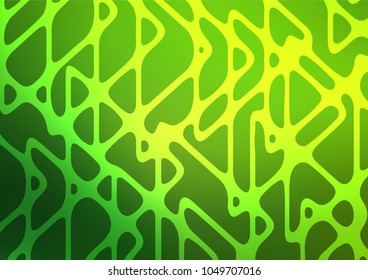 Dark Green vector abstract doodle template. Decorative shining illustration with doodles on abstract template. The elegant pattern can be used as a part of a brand book.