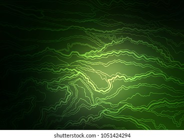 Dark Green vector abstract doodle template. Doodles on blurred abstract background with gradient. The textured pattern can be used for website.