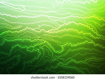 Dark Green vector abstract doodle pattern. A vague abstract illustration with doodles in Indian style. A completely new design for your business.
