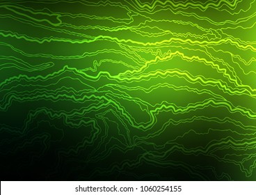 Dark Green vector abstract doodle background. Brand-new colored illustration in blurry style with doodles. Hand painted design for web, wrapping, wallpaper.