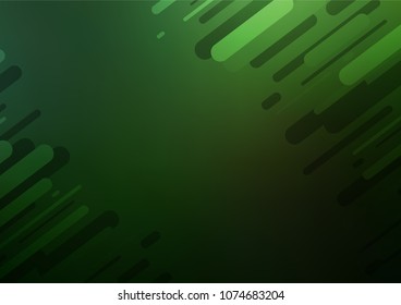 Dark Green vector abstract doodle background. Ethnic elegant natural pattern with gradient. The best blurred design for your business.