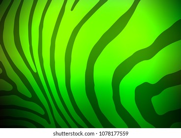 Dark Green vector abstract doodle template. An elegant bright illustration with lines in Natural style. Hand painted design for web, leaflet, textile.