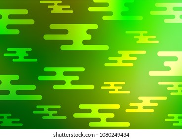 Dark Green vector abstract doodle background. Blurred decorative design in Indian style with Zen tangles. Brand-new style for your business design.