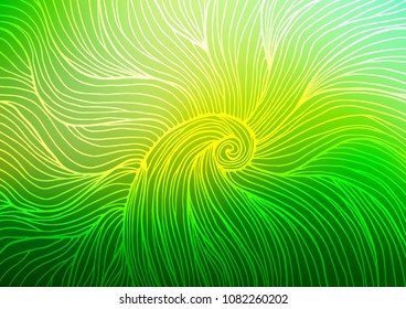 Dark Green vector abstract doodle pattern. Colorful illustration in abstract style with doodles and Zen tangles. The pattern can be used for coloring books and pages for kids.