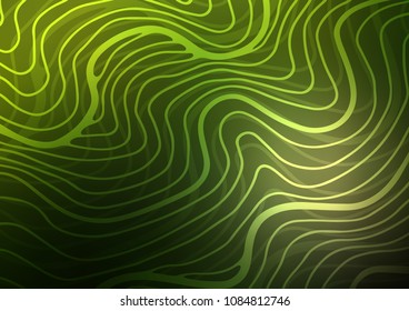 Dark Green vector abstract doodle texture. Geometric doodle illustration in Origami style with gradient. The textured pattern can be used for website.